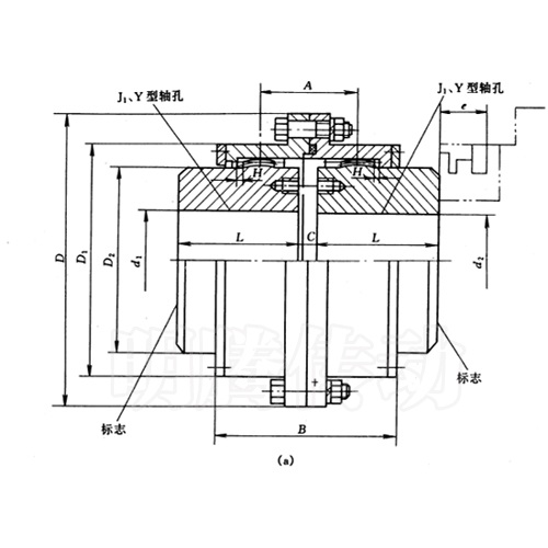 GIICL型鼓形齿式联轴器图纸