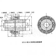 HTLB型可拆卸式弹性块联轴器图纸